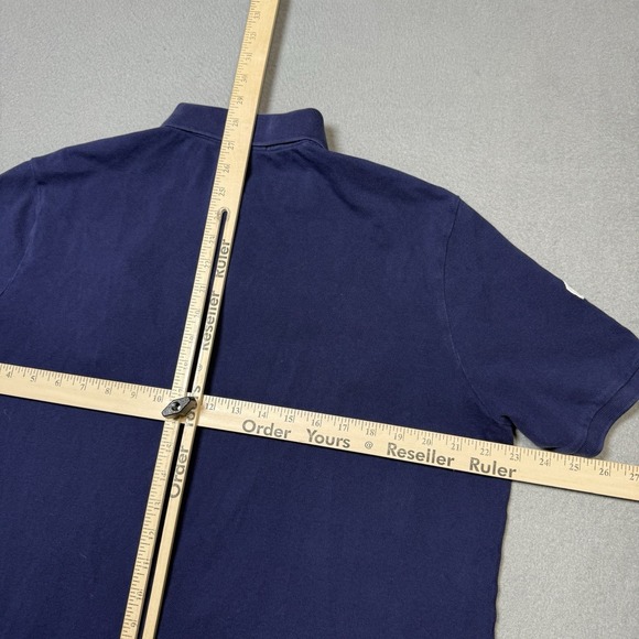 Polo Ralph Lauren Big Pony Polo Shirt Mens L Navy Green Stripe Number 3 USA - Picture 6 of 6